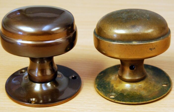 St Johns College - door knobs old and new